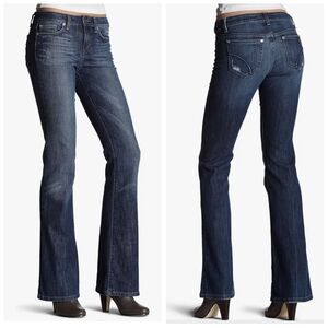 Joe's Jeans $198 Muse Bootcut Women's 29 Jolie Dark Wash Distressed Faded Retro